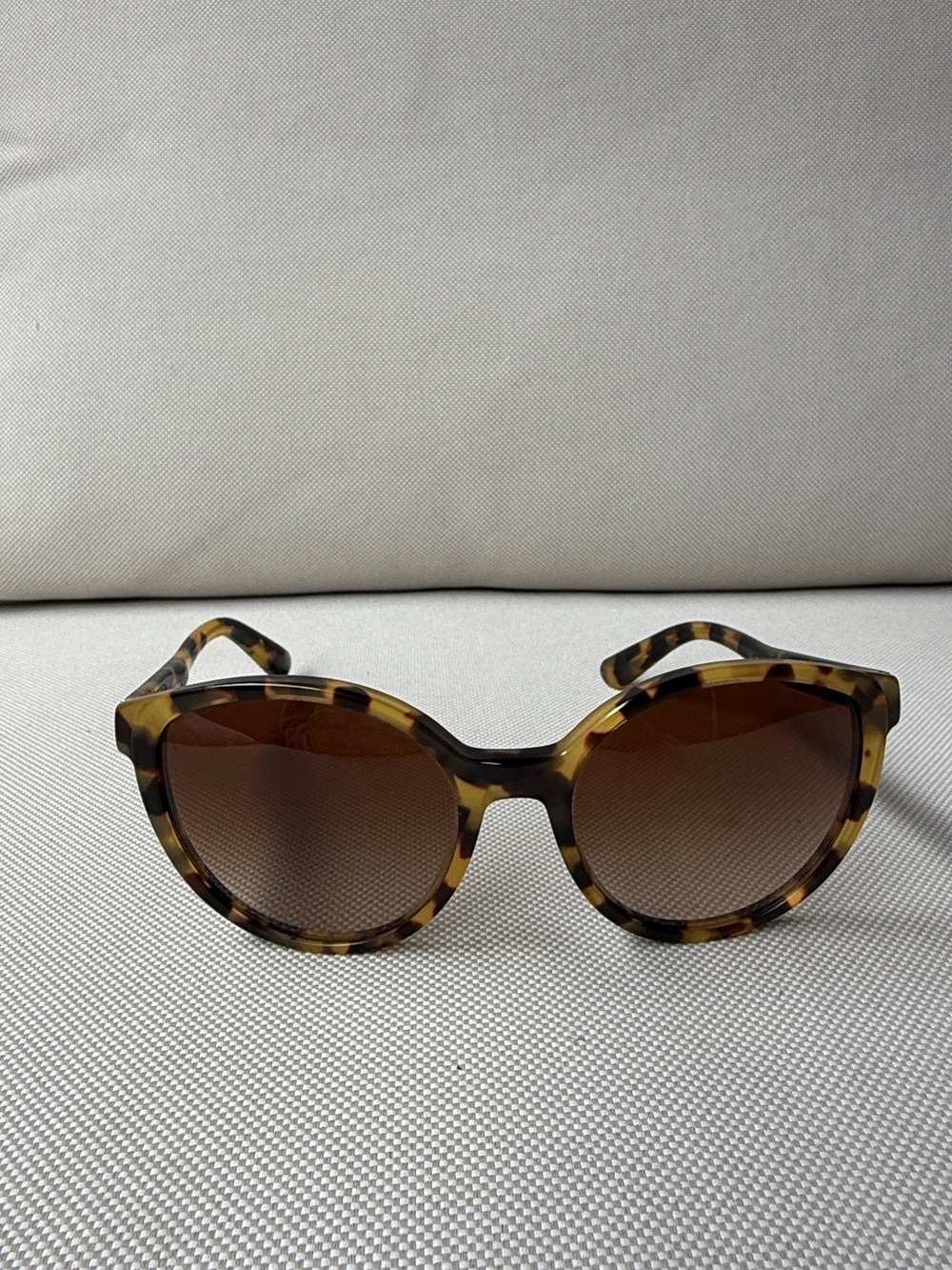 Miu Miu Tortoiseshell Acetate Sunglasses with Brown Lenses